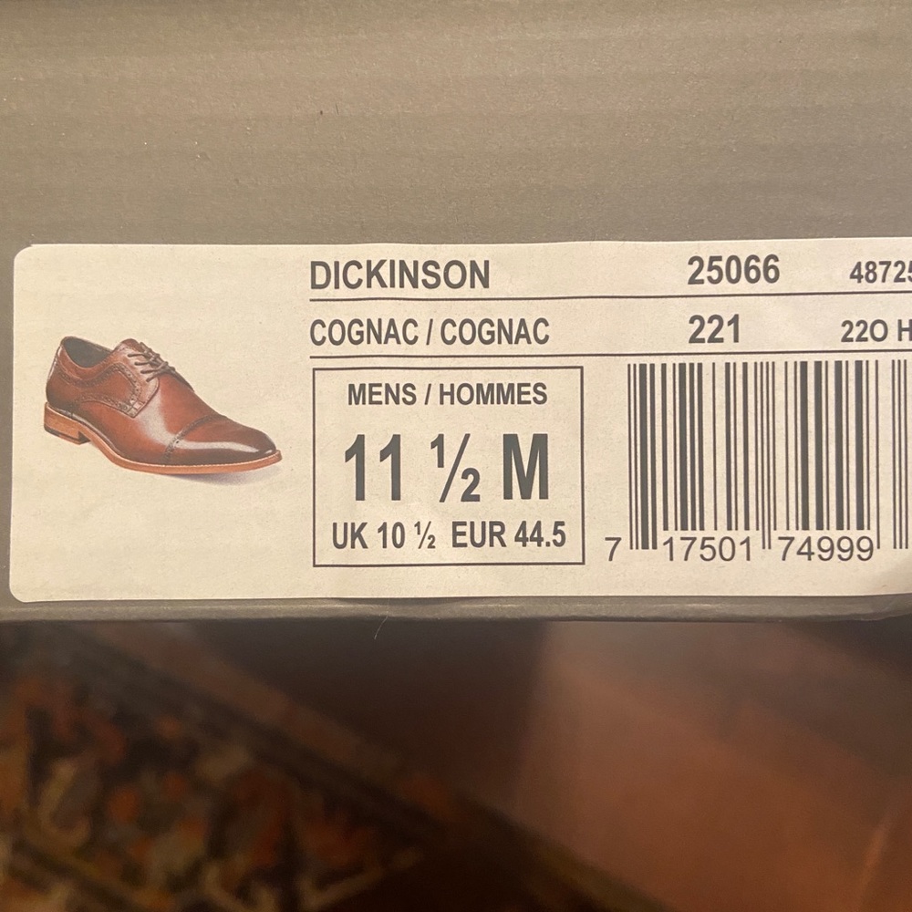 Stacy Adam’s Mens Cap Toe Oxfords